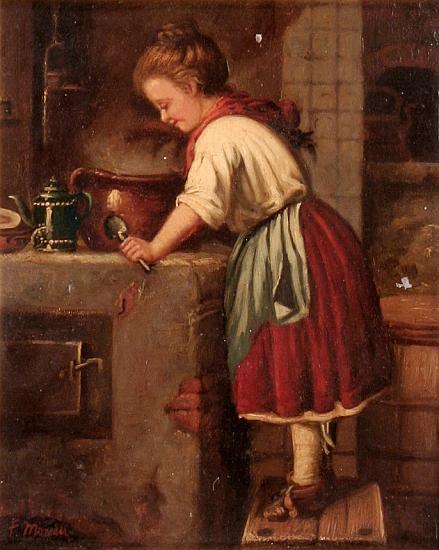 Gustave Moreau La jeune cuisiniere oil painting picture